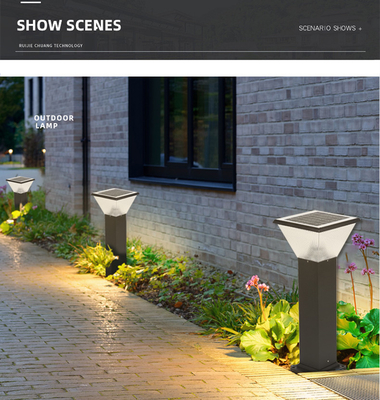 Lawn Bright White Solar Garden Lights Modern Outdoor 6V 4.5W  219x670mm